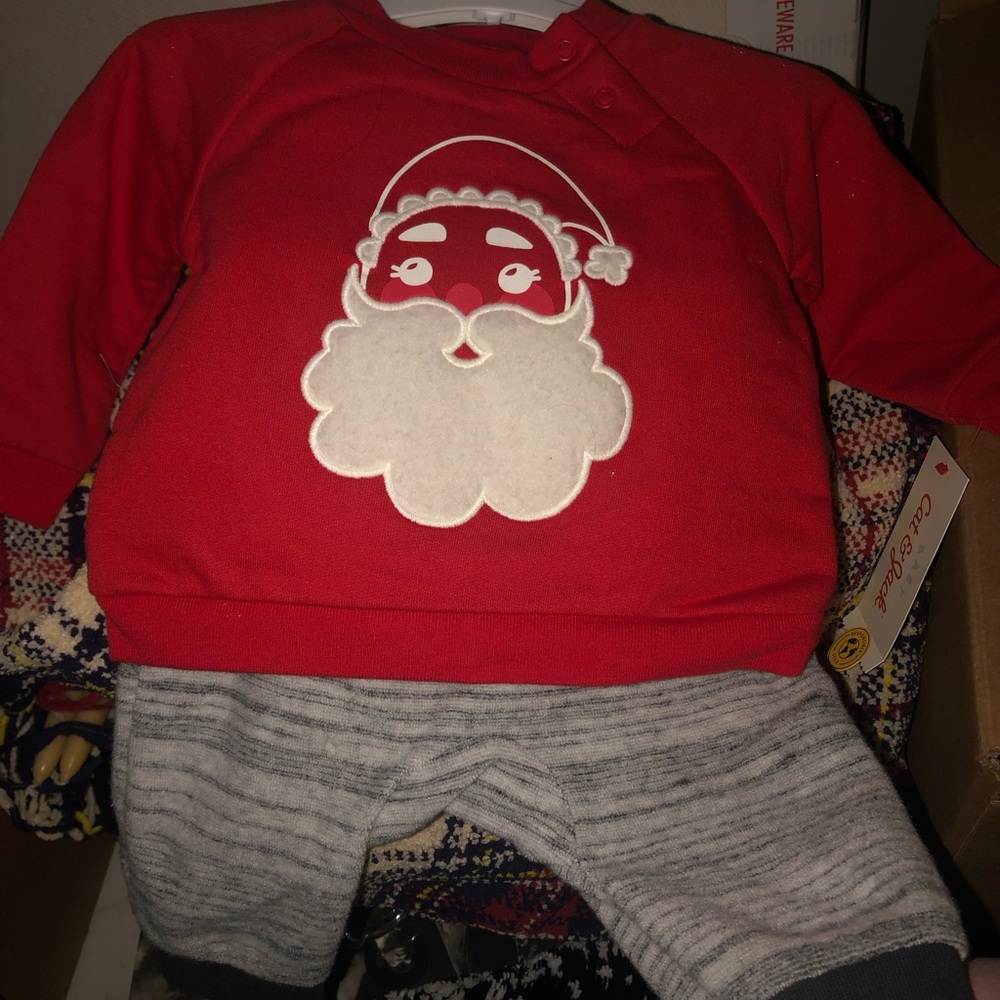 Baby Christmas Sweat Pant Outfit Set